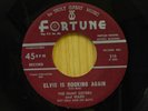 The Hunt Sisters and Mark R+R 45 Elvis Is Rocking Again bw Teardrops Fortune