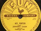 JOHNNY CASH Sun 221 Hey, Porter  / Cry  Cry  Cry  78 MEMPHIS VG