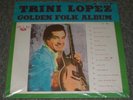 Golden Folk Album Trini Lopez RARE Taiwan Lime Green Translucent Vinyl Insert