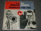 J.J. Johnson and Kai Winding Trombone For Two 1955 Jazz Columbia CL 742 Six Eye