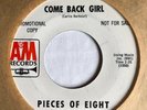 NORTHERN SOUL 45 PIECES OF EIGHT come back girl A&M PROMO VG++