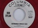 Rock 45 BOB DYLAN Subterranean Homesick Blues COLUMBIA VG++ promo red wax HEAR