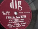 The Blue Jays - 78rpm EP 10-inch – DIG THIS RECORD #778 Tweedlee Dee COPY 2