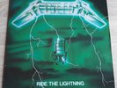 superb METALLICA 100% ORIGINAL LP France GREEN COVER MISPRINT Ride The Lightning