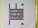 NEW ORDER - Movement (SEALED 1981 LP on US Factory; Joy Division)