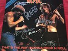 Angus & Malcolm Young, Brian Johnson, Williams & Rudd 12’ Signed Vinyl, AC/DC