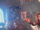 RANDY RHOADS & OZZY OSBOURNE / VERY RARE HAND AUTOGRAPHED SIGNED LP AUTHENTIC EX