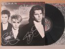 DURAN DURAN- Notorious LP (1986 Vinyl) **HAND SIGNED** SAMPLE LABEL Simon Le Bon