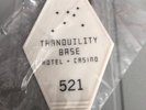 ARCTIC MONKEYS Tranquility Base Hotel and Casino Cream Keyring SOLD OUT