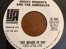 Northern Soul 45 Rocky Roberts & The Airedales - Just Because Of You HEAR  UA