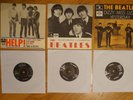 THE BEATLES 3x SWEDEN 7inch: Help, Dizzy Miss Lizzy, Yellow Submarine GEOS 234
