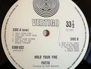 Patto LP Hold your fire UK Vertigo Swirl 1st Press FULLY PLAYGRADED READ DEScrpt
