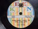 SAM COOKE - KEEN #2018 78rpm - EVERYBODY LIKES TO CHA CHA / LITTLE THINGS YOU DO
