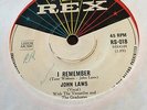 JOHN LAWS - I REMEMBER - - Rare 1960 Australian REX 7
