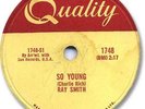 Super Rare RAY SMITH Rockabilly 78 RPM Record. So Young / Right Behind You Baby