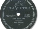 DON GIBSON Country 78 RPM Record. Blue Blue Day