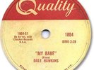Rare 1958 DALE HAWKINS 78 RPM Record. My Babe / A House, A Car & a Wedding Ring