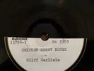 HEAR  COUNTRY ; CLIFF CARLISLE ONE-SIDED mtx #15798-1 Acc. his own slide guitar
