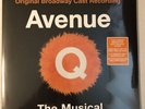 AVENUE THE MUSICAL ORIGINAL BROADWAY CAST RECORDING 2-LP ORANGE VINYL ALBUM