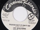 Lee Williams and The Cymbals CARNIVAL 532 White Label Promo Copy M- SOUL 45