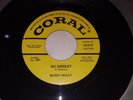 BUDDY HOLLY Bo Diddley/ True Love Ways 1963 EX  PROMO 45 Coral 62352