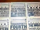 (6) SIX 1981 CBS Great performances LP's  # 3, 11, 44, 53, 59, 64 ALL SIX MINTY
