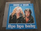 SP JOHNNY HALLYDAY SYLVIE VARTAN PEP-9120 BYE BYE BABY RARE POCHETTE MEINGUET 73