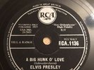 RARE RCA 1136 78 ELVIS PRESLEY A Big Hunk O Love My Wish Came True & JORDANAIRES