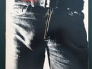 clean THE ROLLING STONES vinyl LP record STICKY FINGERS real zipper WARHOL