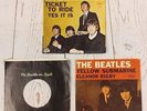 3 BEATLES CAPITOL 45 Picture Sleeves Ticket To Ride Yellow Submarine On Apple
