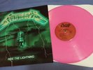 Metallica Ride The Lightning Rare green cover Lilac vinyl Lp record.