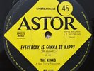 THE KINKS - EVERYBODY IS GONNA BE HAPPY - ORIGINAL OZ ASTOR LABEL ROCK 45 - 1965