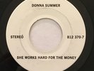 DONNA SUMMER SHE WORKS HARD FOR THE MONEY TEST PRESSING