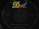 DINO MATTHEWS & GROUP: The Girl That I Love / Lenore 45 (close to M-)