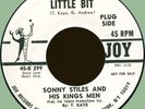 SONNY STILES & KINGS MEN Give a Little Bit / Here She Comes 45rpm Joy 1965