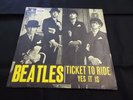 THE BEATLES - TICKET TO RIDE  1965 PARLOPHONE R 5265 RARE SWEDISH PIC SLEEVE EX