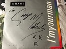 HAND SIGNED George Michael & Andrew Ridgeley Wham  