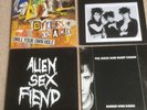 4 New Wave Indie Goth vinyl records Jesus Mary/Alien Sex Fiend/Gaye Bikers/Fools