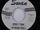 Inst Rock & Roll Tittyshaker 45 ROCKIN' REBELS Donkey Twine SWAN VG++ promo HEAR