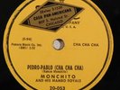 latin 78 RPM MONCHITO Pedro Pablo, Merry Merengue FIESTA HEAR IT cha mambo