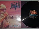 DEATH  leprosy  LP 1988  1st Euro Press  Under One Flag