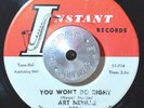 NORTHERN SOUL 45 - ART NEVILLE - YOU WON'T DO RIGHT /SKEET SKAT VG++ Hear