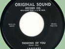 JAGUARS Thinking of You / Look Into My Eyes 45rpm Original Sound 1959 doo-wop