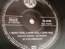 Elvis Presley Schellack My baby left me 78 UpM Platte seltene deutsche Pressung