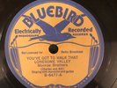 Bluebird 6477 Monroe Brothers LONESOME VALLEY  masterpeice   78 rpm 1936
