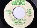 Rare Garage Fuzz 'TWAS BRILLIG Dirty Old Man / This Weeks Child DATE Promo 45 VG
