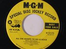 BILLY JACK WILLS: All She Wants To Do Is Rock / When A New Love Is Born 45 (dj)