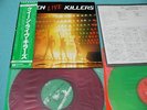 QUEEN 2LP Live Killers 1st Press Red & Green Coloured Vinyl Japan P-5567/8E OBI