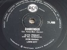 VERY RARE 1961 ELVIS PRESLEY 78RPM Surrender/Lonely Man SA RCA 71.400