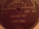 Near Mint.Juke Box Baby 78rpm1956.rock N Roll.rare .Jive.Perry Como.Original.
